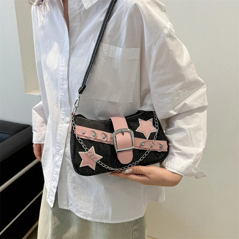 Women's Retro Minority Simple Underarm Fashion Portable Shoulder Bags