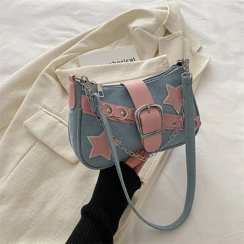 Women's Retro Minority Simple Underarm Fashion Portable Shoulder Bags