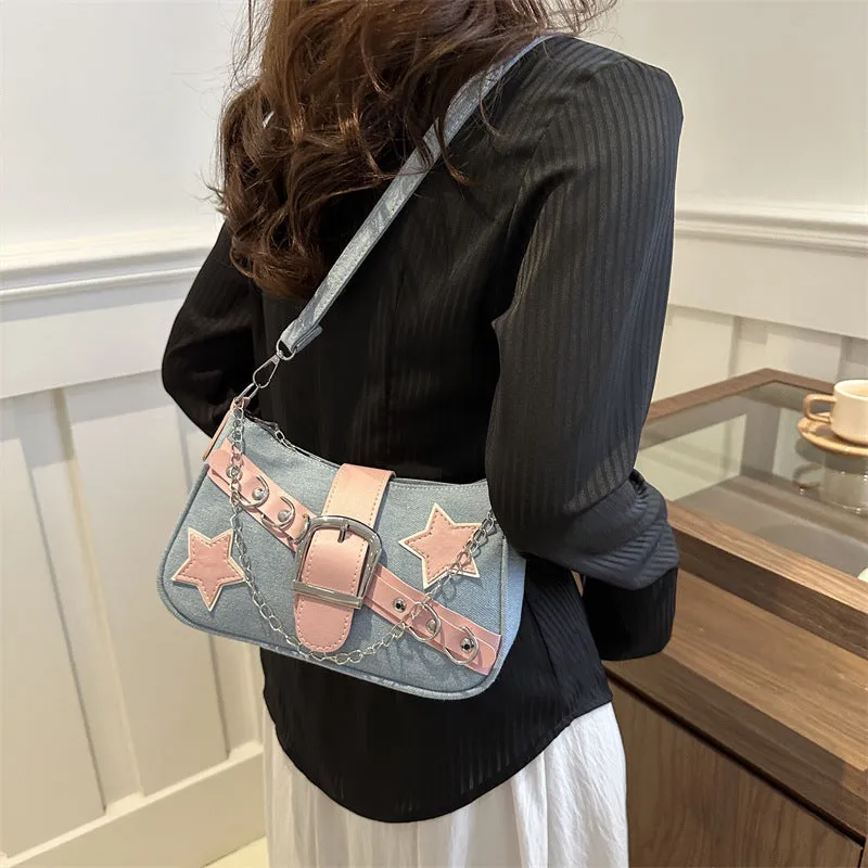 Women's Retro Minority Simple Underarm Fashion Portable Shoulder Bags