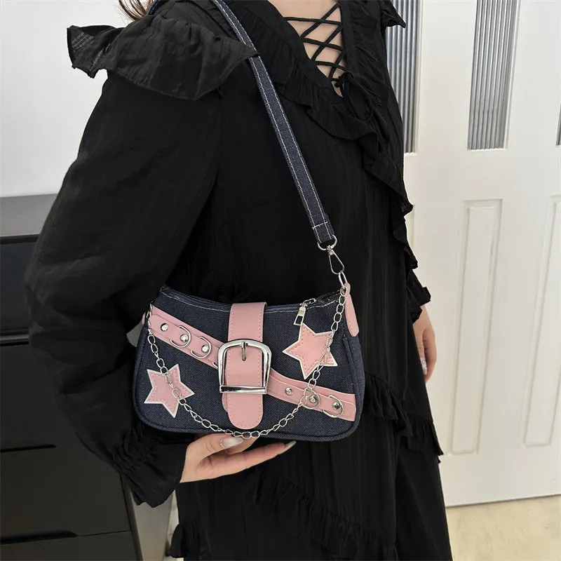 Women's Retro Minority Simple Underarm Fashion Portable Shoulder Bags