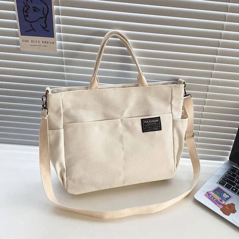 Women's Retro Versatile Large Capacity Fashionable Canvas Crossbody Bags