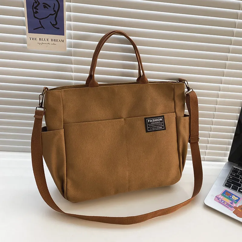 Women's Retro Versatile Large Capacity Fashionable Canvas Crossbody Bags