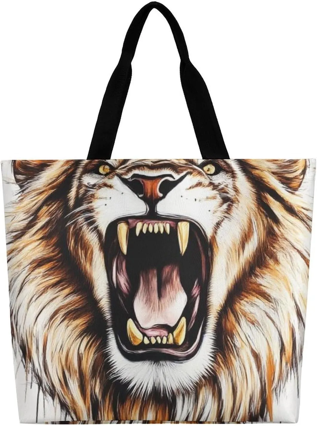 Women's Reusable Tote Bag, Portable Shoulder Handbags Large Capacity Casual Shopping Bags