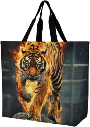 Women's Reusable Tote Bag, Portable Shoulder Handbags Large Capacity Casual Shopping Bags