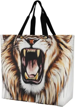 Women's Reusable Tote Bag, Portable Shoulder Handbags Large Capacity Casual Shopping Bags