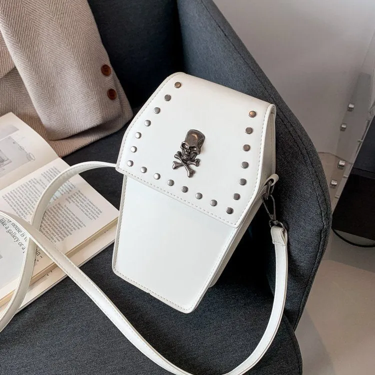 Women's Rivet Retro Gothic Style Vertical Mobile Crossbody Bags