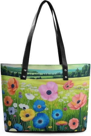 Womens Shoulder Bag, Large Shoulder Bags Casual Handbags, Large Capacity PU Leather Shopping Work Bag