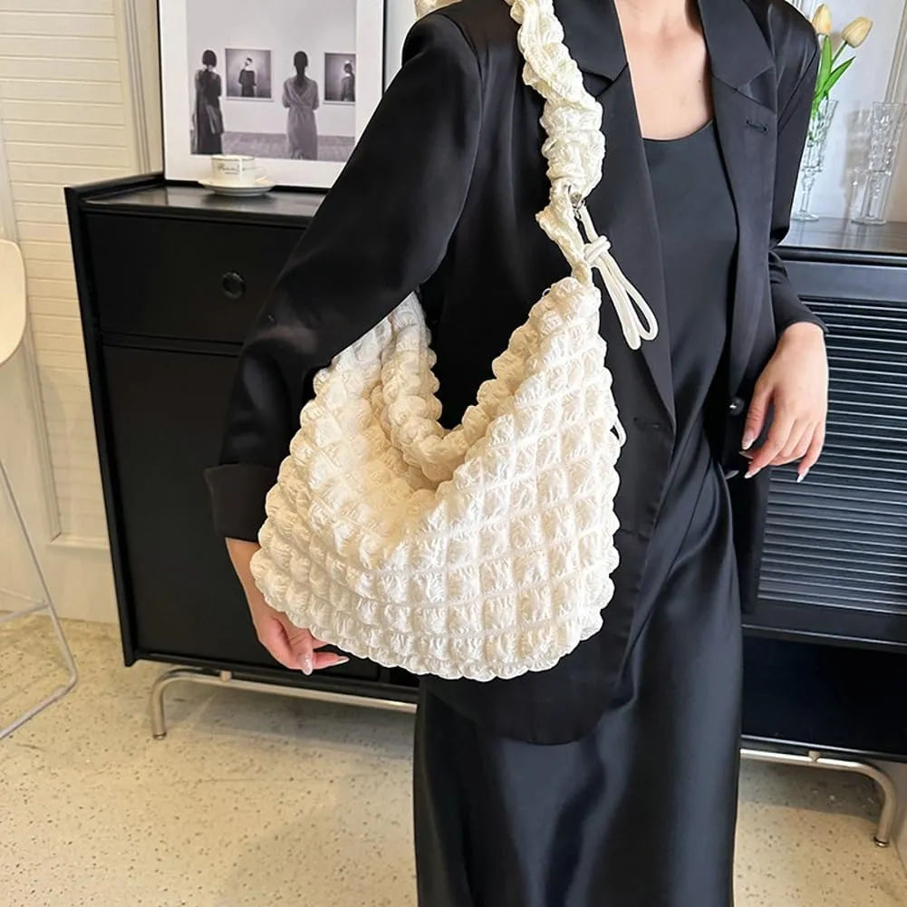 Women's Shoulder Bag with Large Capacity Simple Cloud Bag Sweet Underarm Bag for Women Stylish Shoulder Bag Korean Bag
