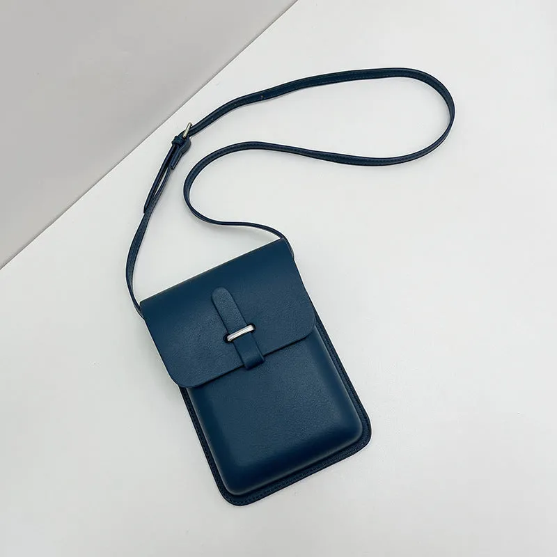 Women's Simple Mobile Vertical Trendy Flip Mini Phone Bags