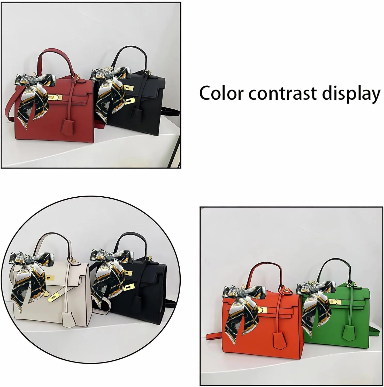 Women's Simple Underarm Purses PU Handbags Adjustable Strap Shoulder Bag and Crossbody Bags