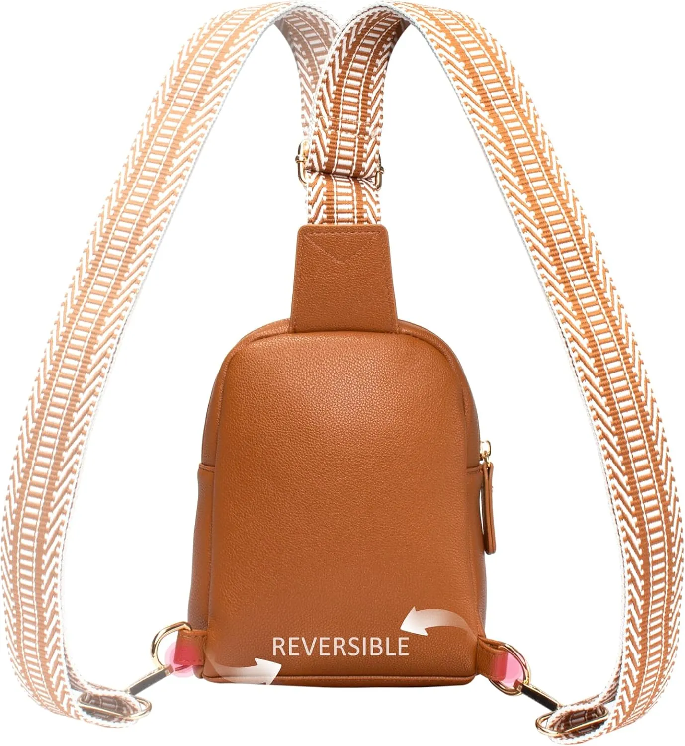 Womens Sling Bag Crossbody Fanny Pack Purse Leather Casual Fashion Travel Daypack Sport Chest Satchel for Women