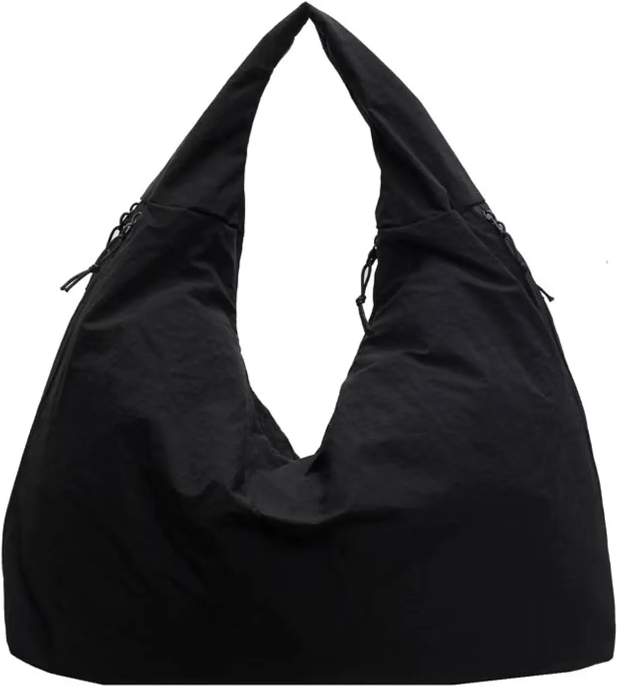 Women's solid color textured drape handbag, large capacity simple fashion shoulder bag, multifunctional work and daily use