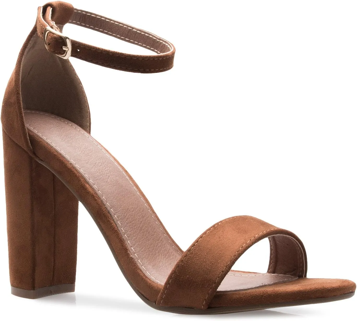 Women's Strappy Chunky Block High Heel - Formal, Wedding, Party ? Simple Classic Pump
