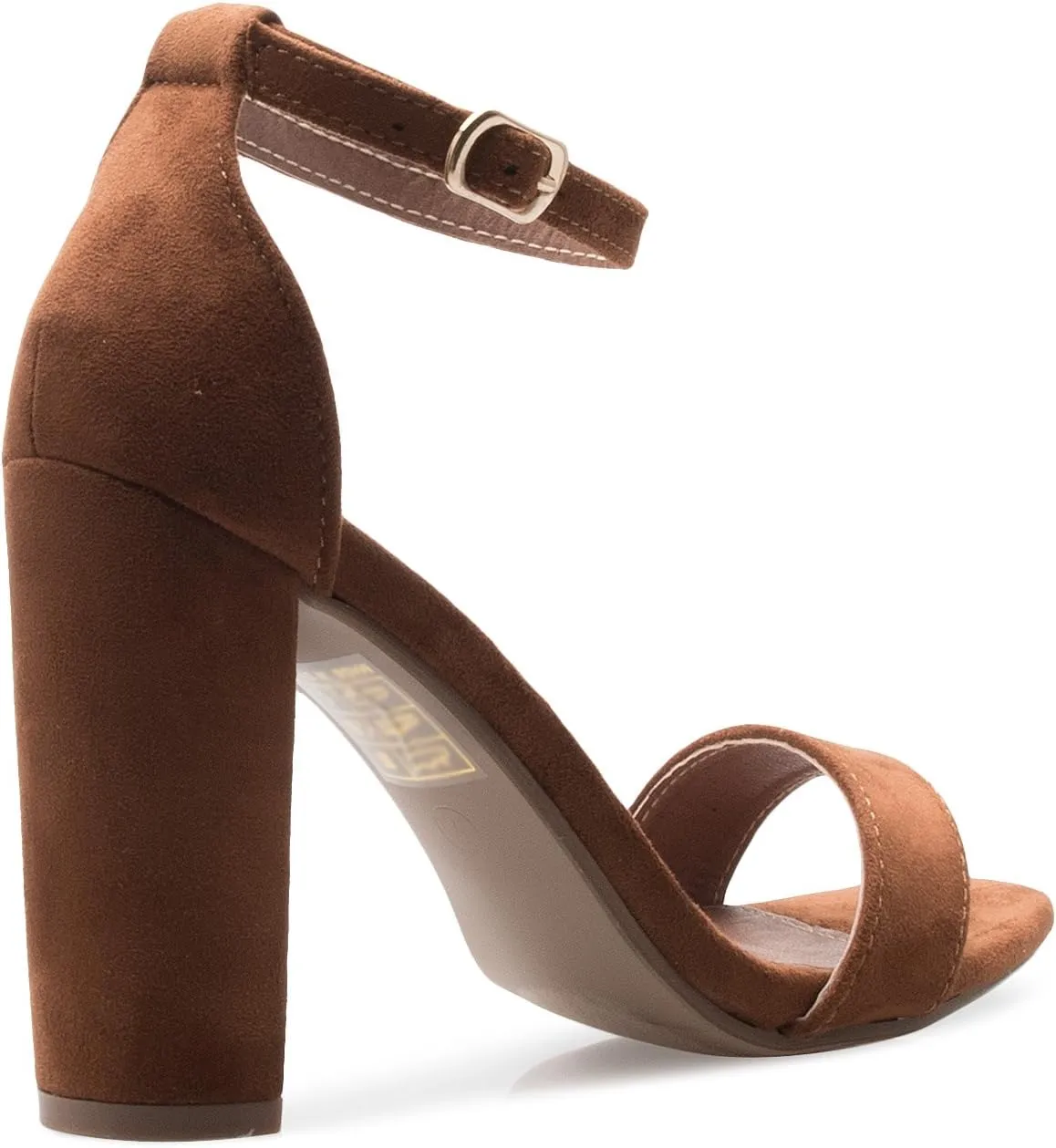Women's Strappy Chunky Block High Heel - Formal, Wedding, Party ? Simple Classic Pump