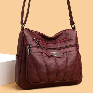 Women's Style Embroidery Yarn Simple Fashion Large Crossbody Bags
