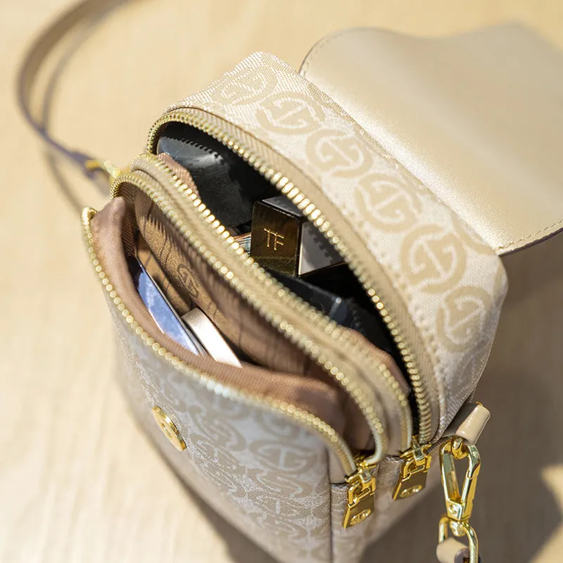 Women's Summer Light Luxury Double Partition Large Crossbody Bags
