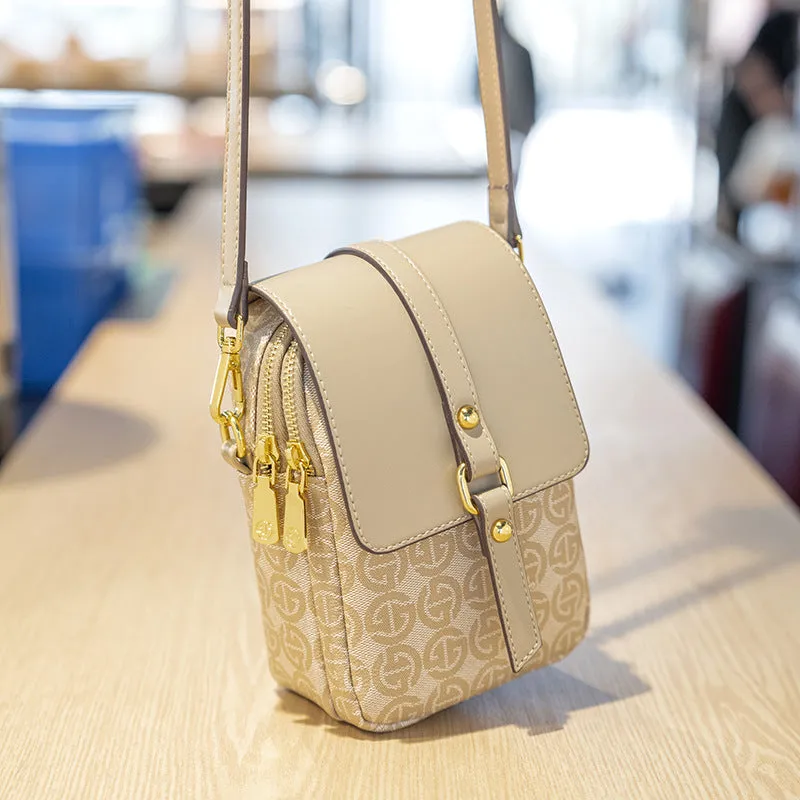 Women's Summer Light Luxury Double Partition Large Crossbody Bags