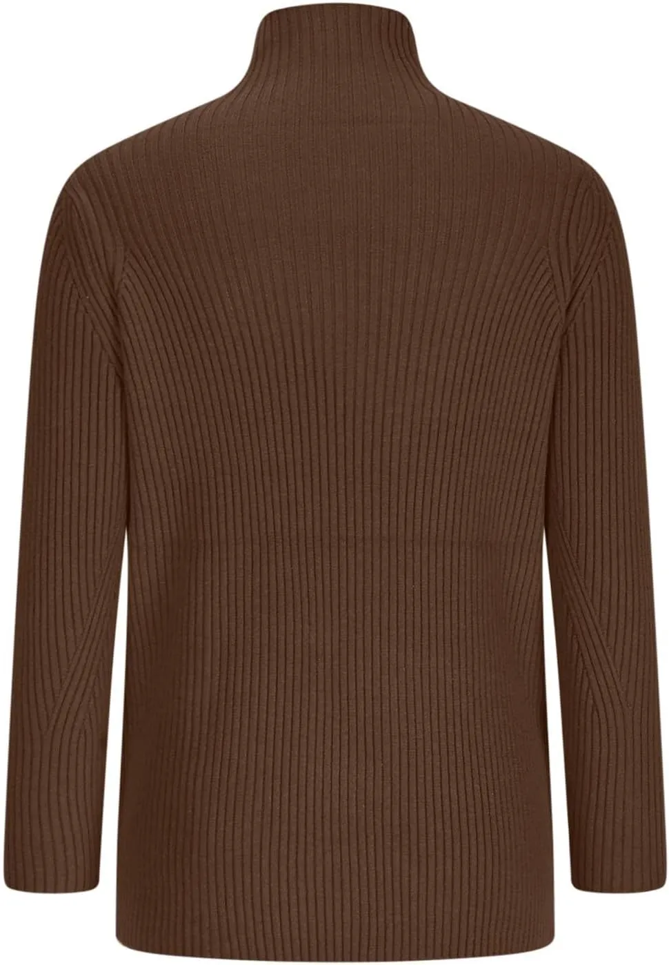 Women's Sweater 2024 Fashion Vertical Striped Solid Color Skinny Outwear Slit Zip Hem Long Sleeve Winter Trendy Shirt