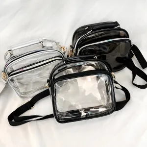 Women's Transparent Simple Personality Cartoon Jelly Doll Crossbody Bags
