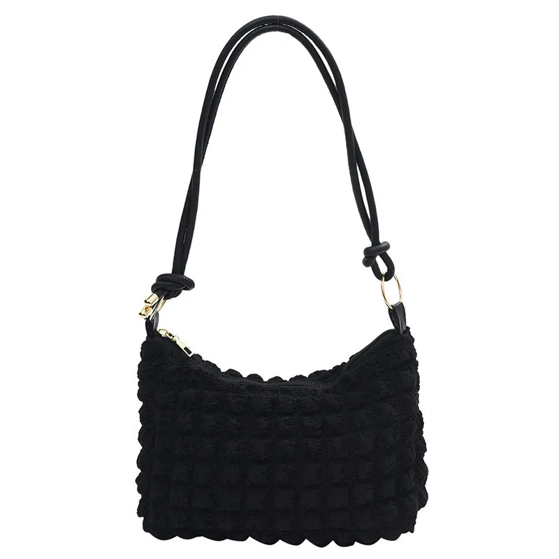 Women's Trendy Bubble Textured Underarm Minority Crossbody Bags