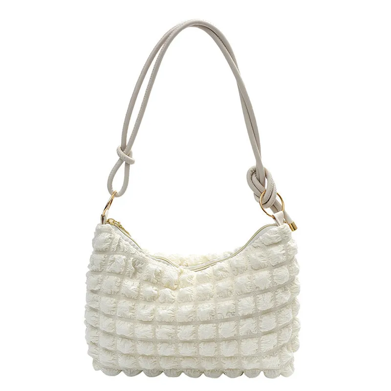 Women's Trendy Bubble Textured Underarm Minority Crossbody Bags