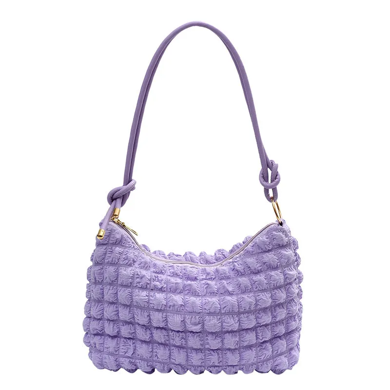 Women's Trendy Bubble Textured Underarm Minority Crossbody Bags