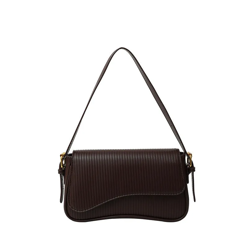 Women's Trendy Simple Personalized Solid Color Winter High Texture Shoulder Bags