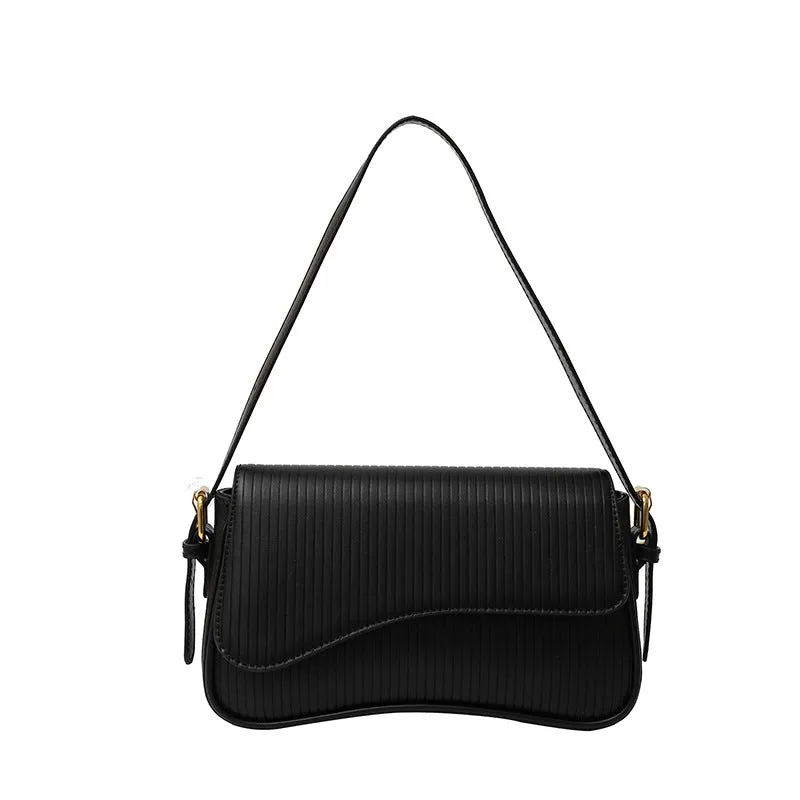 Women's Trendy Simple Personalized Solid Color Winter High Texture Shoulder Bags