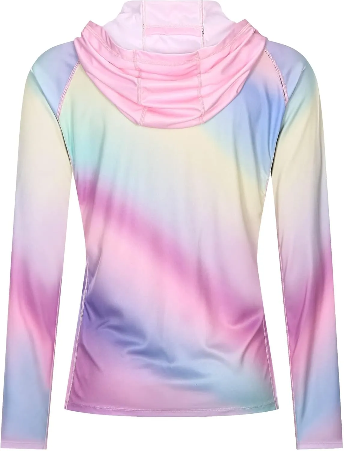 Women's UPF 50  Sun Protection Shirt Printed UV Hoodie Jacket Full Zip with Pockets