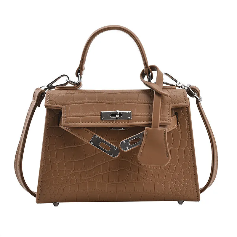 Women's Versatile Fashion Crocodile Pattern Portable Crossbody Bags