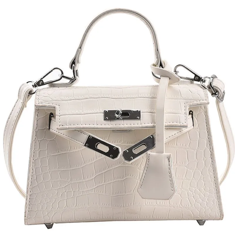 Women's Versatile Fashion Crocodile Pattern Portable Crossbody Bags