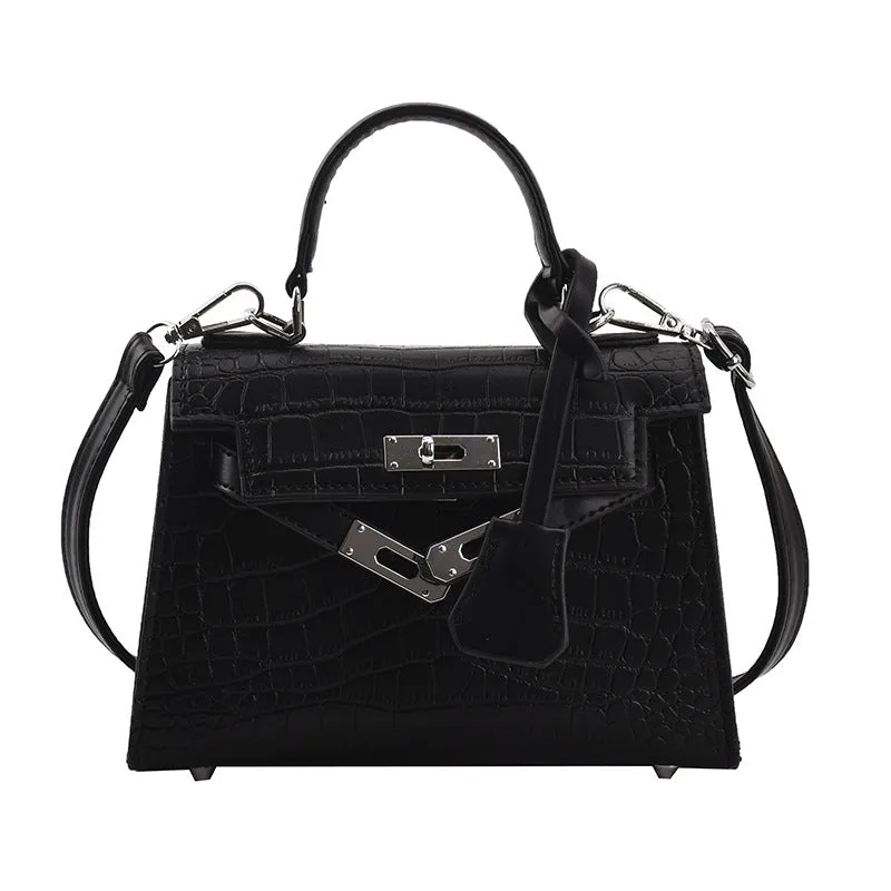 Women's Versatile Fashion Crocodile Pattern Portable Crossbody Bags