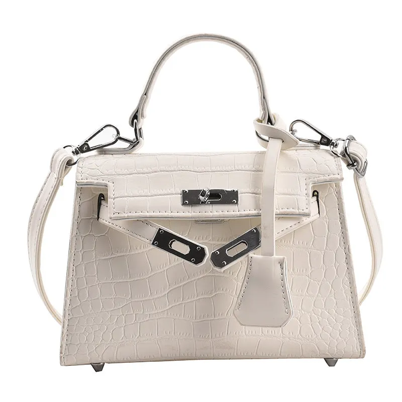 Women's Versatile Fashion Crocodile Pattern Portable Crossbody Bags