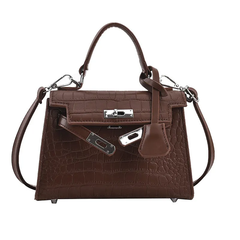 Women's Versatile Fashion Crocodile Pattern Portable Crossbody Bags