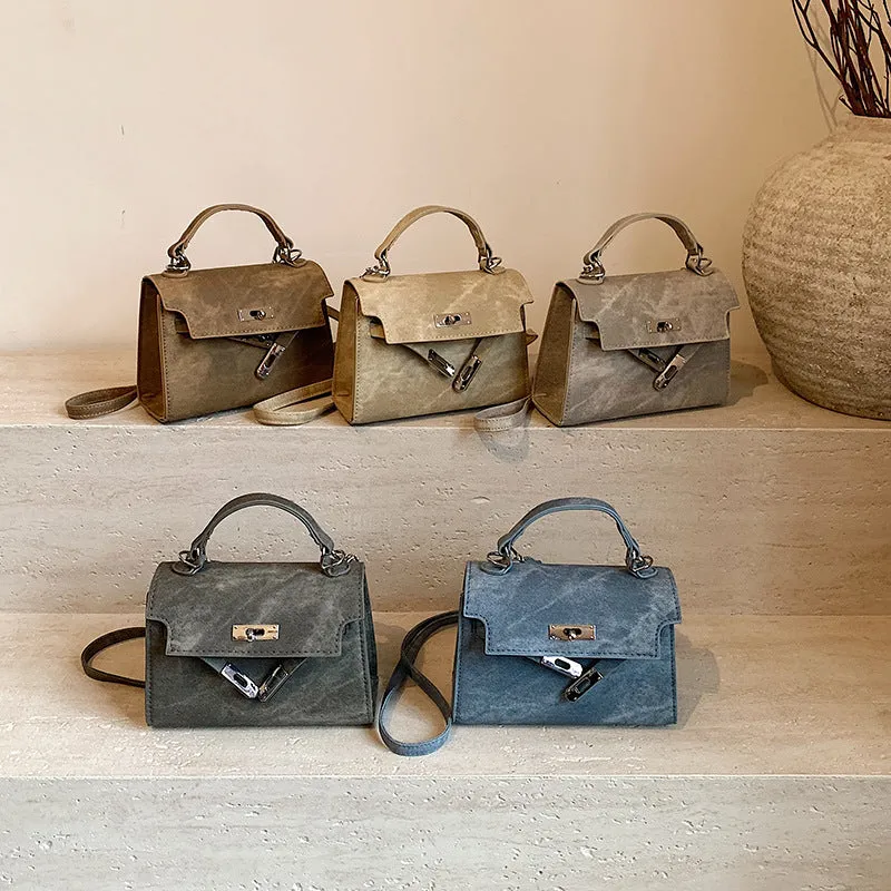 Women's Winter Simple Fashion Twist Korean Style Shoulder Bags