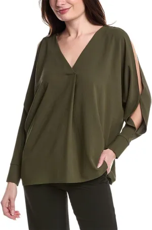 Women's Woven Boxy Top with Dolman Sleeves