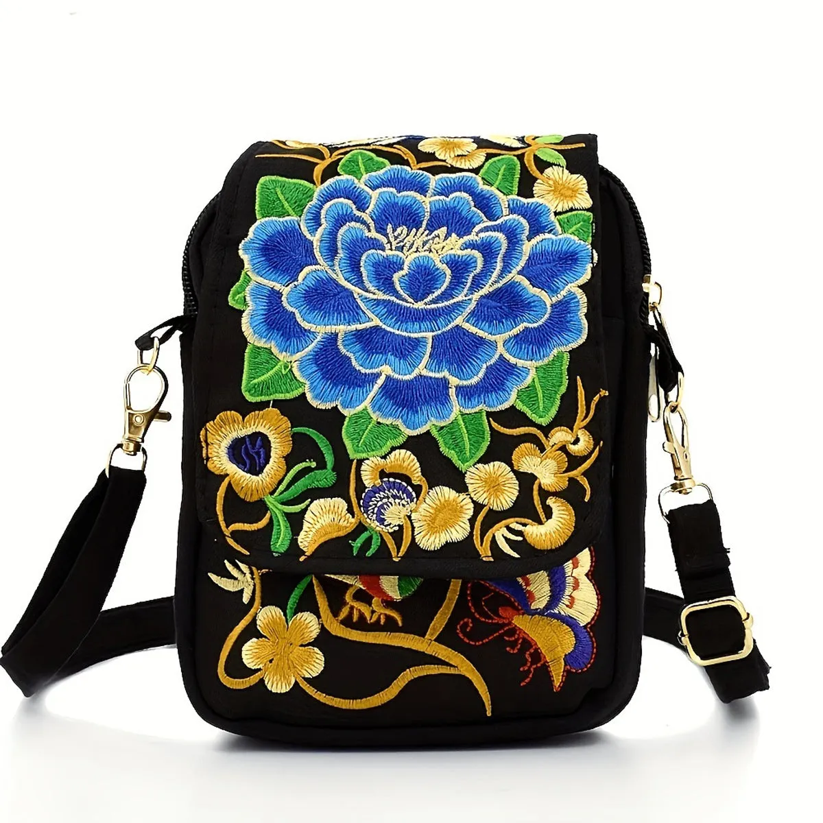 Women's Yunnan National Style Embroidered Mini Flap Bags
