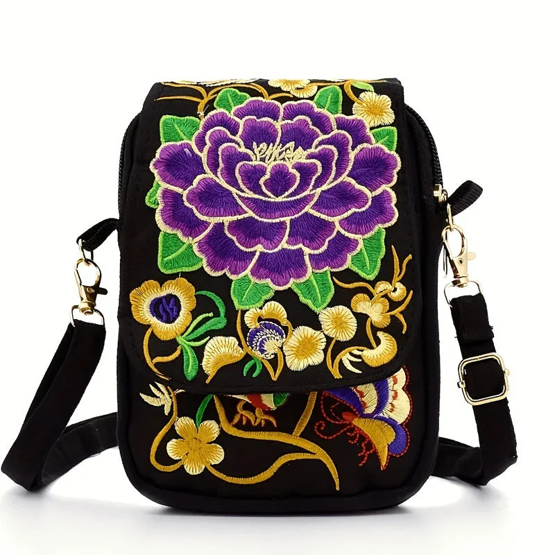 Women's Yunnan National Style Embroidered Mini Flap Bags