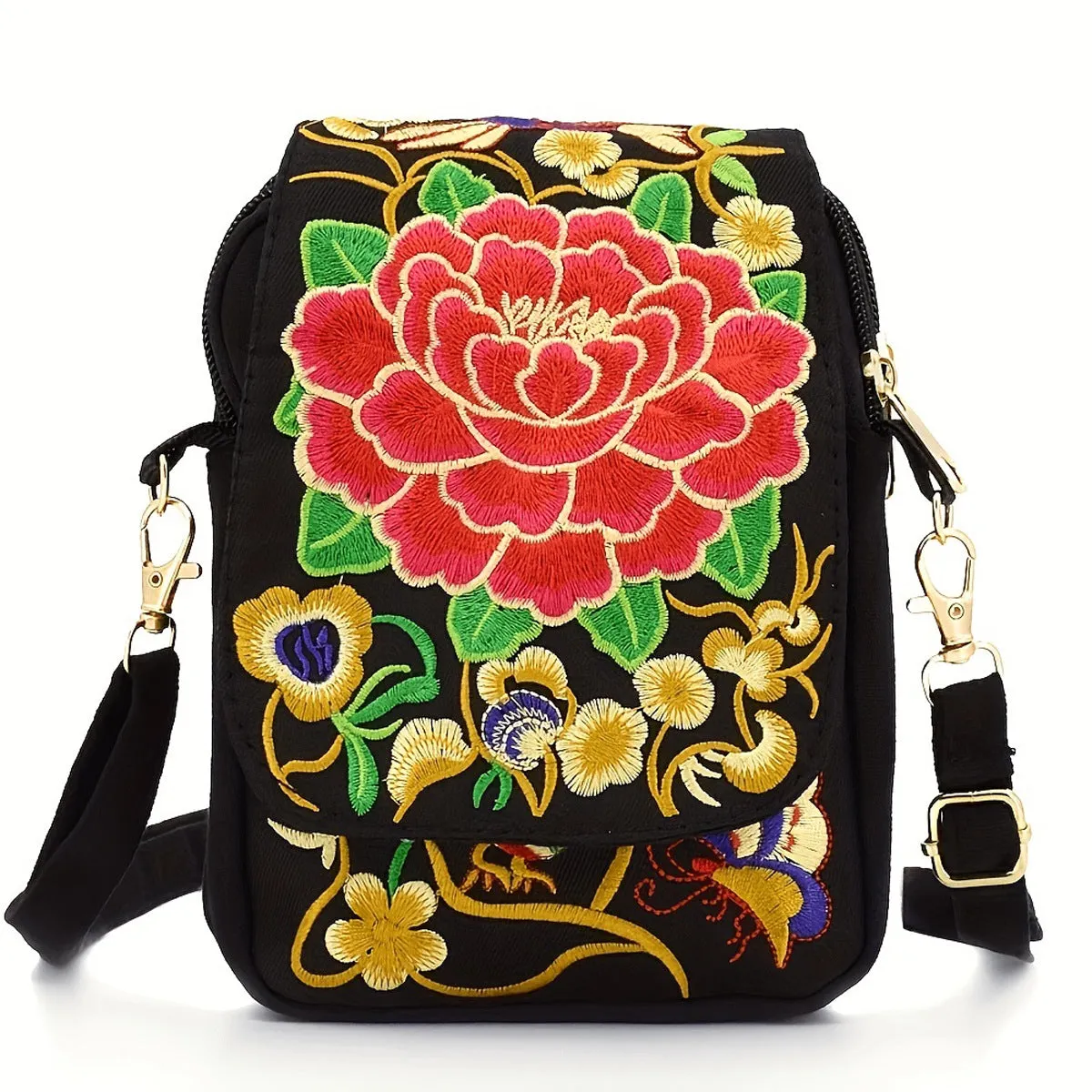Women's Yunnan National Style Embroidered Mini Flap Bags