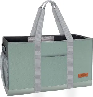 WONDAY Standing Extra Large Reusable Grocery Bag Carrier with Handle, Thirty One Utility Tote Foldable for Shopping and Beach