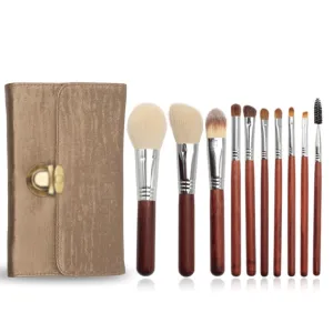 Wool makeup brush set animal hair powder paint eye shadow brush cheek brush makeup
