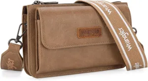 Wrangler Crossbody Wallet Purse for Women Small Shoulder Handbags with Phone Pocket