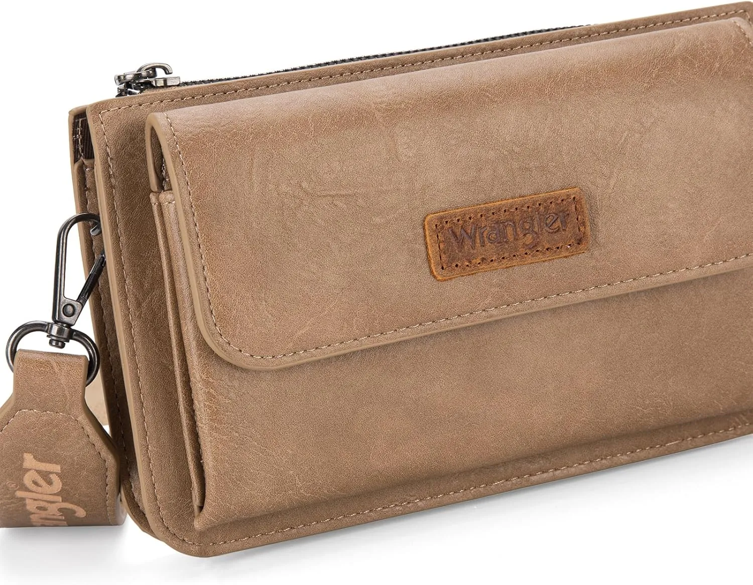 Wrangler Crossbody Wallet Purse for Women Small Shoulder Handbags with Phone Pocket