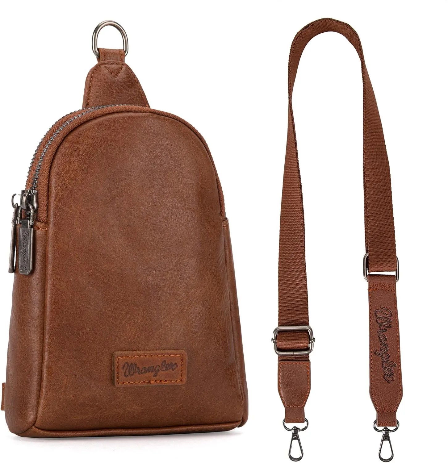 Wrangler Small Crossbody Sling Bags for Women Fanny Packs Chest Bag for Travel - Mother Day Gift