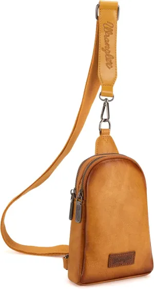 Wrangler Small Crossbody Sling Bags for Women Fanny Packs Chest Bag for Travel - Mother Day Gift