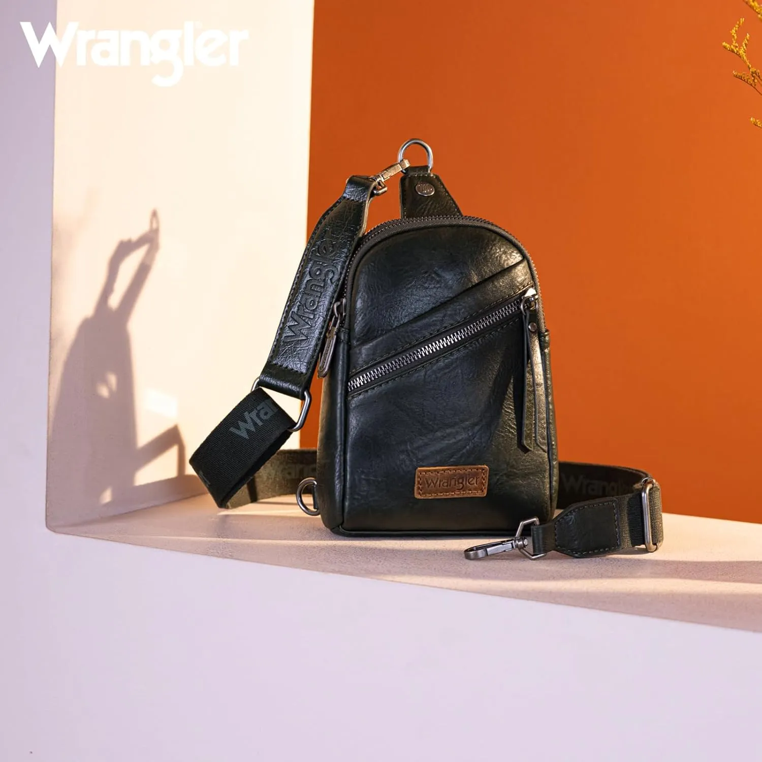 Wrangler Small Crossbody Sling Bags for Women Fanny Packs Chest Bag for Travel - Mother Day Gift
