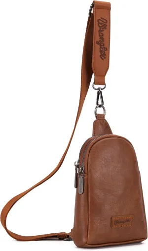 Wrangler Small Crossbody Sling Bags for Women Fanny Packs Chest Bag for Travel - Mother Day Gift