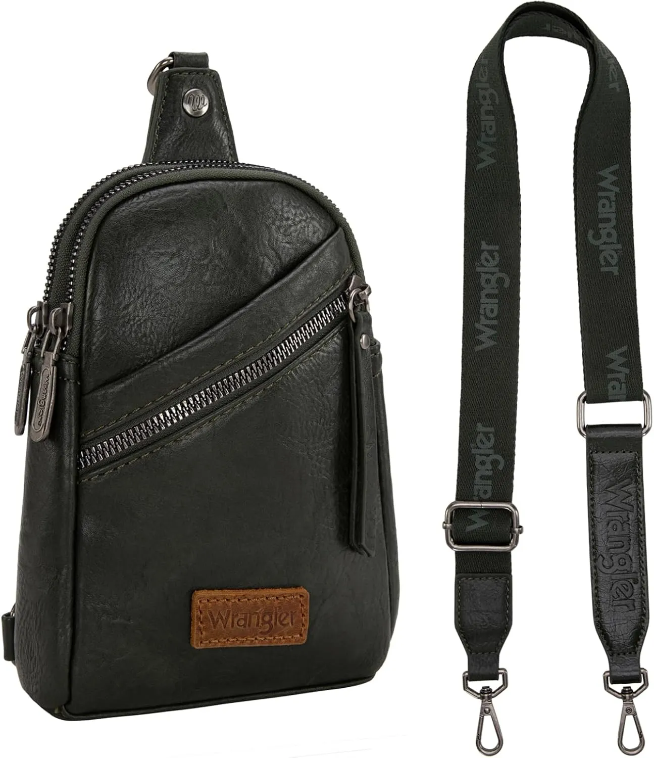 Wrangler Small Crossbody Sling Bags for Women Fanny Packs Chest Bag for Travel - Mother Day Gift