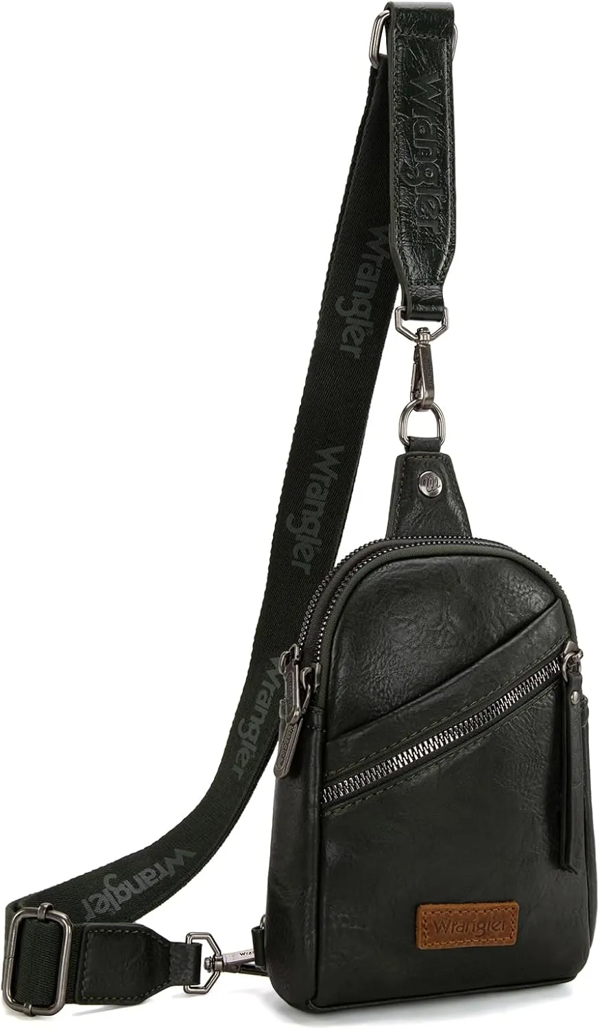 Wrangler Small Crossbody Sling Bags for Women Fanny Packs Chest Bag for Travel - Mother Day Gift
