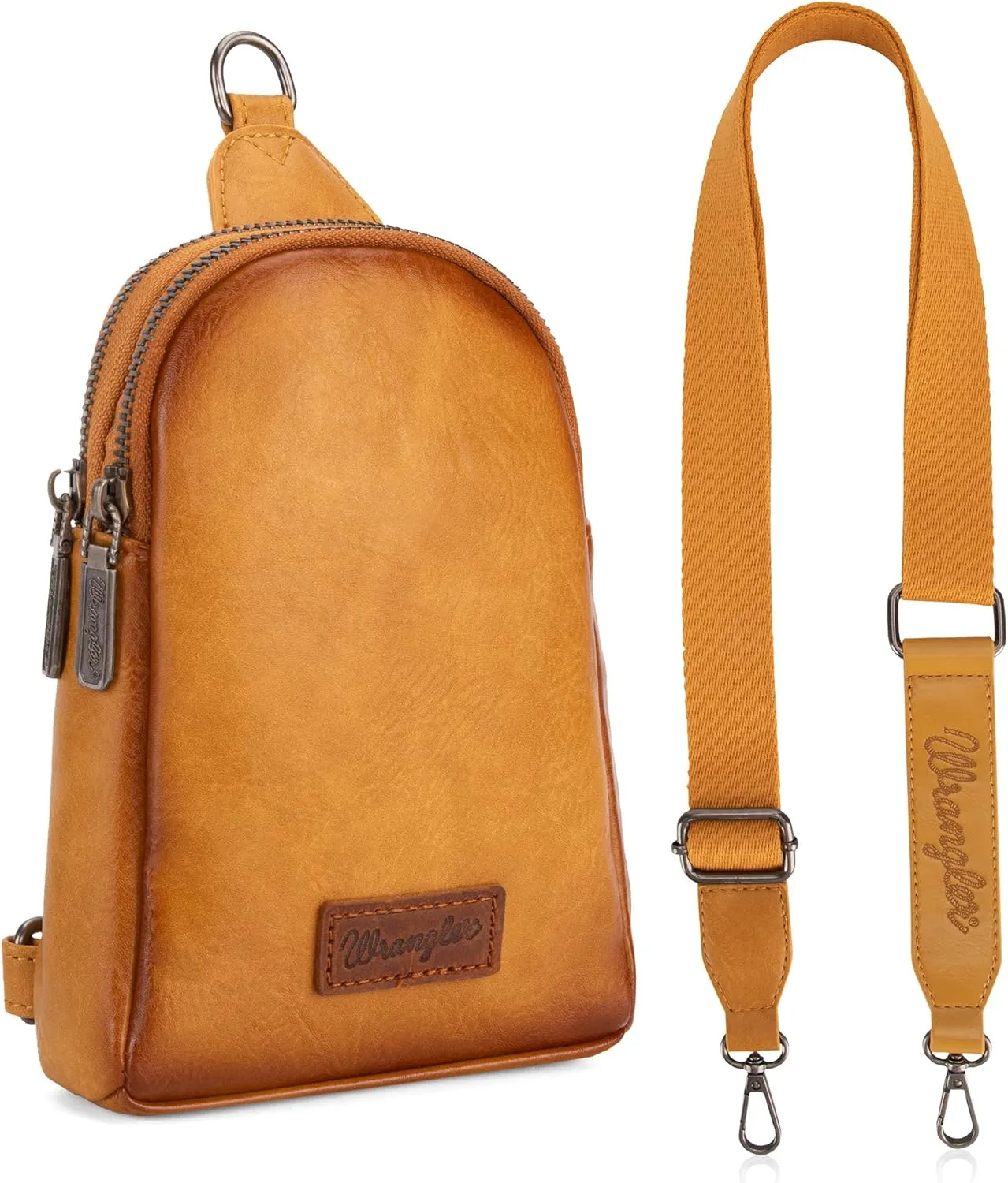 Wrangler Small Crossbody Sling Bags for Women Fanny Packs Chest Bag for Travel - Mother Day Gift